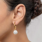 Load image into Gallery viewer, Round Baroque Hoops