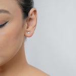 Load image into Gallery viewer, White Pearl Studs- 4.5 MM