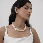 Load image into Gallery viewer, WHITE SEA PEARL STUDS
