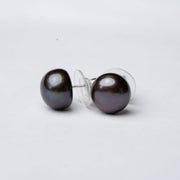 Black Pearl Studs- 8 MM